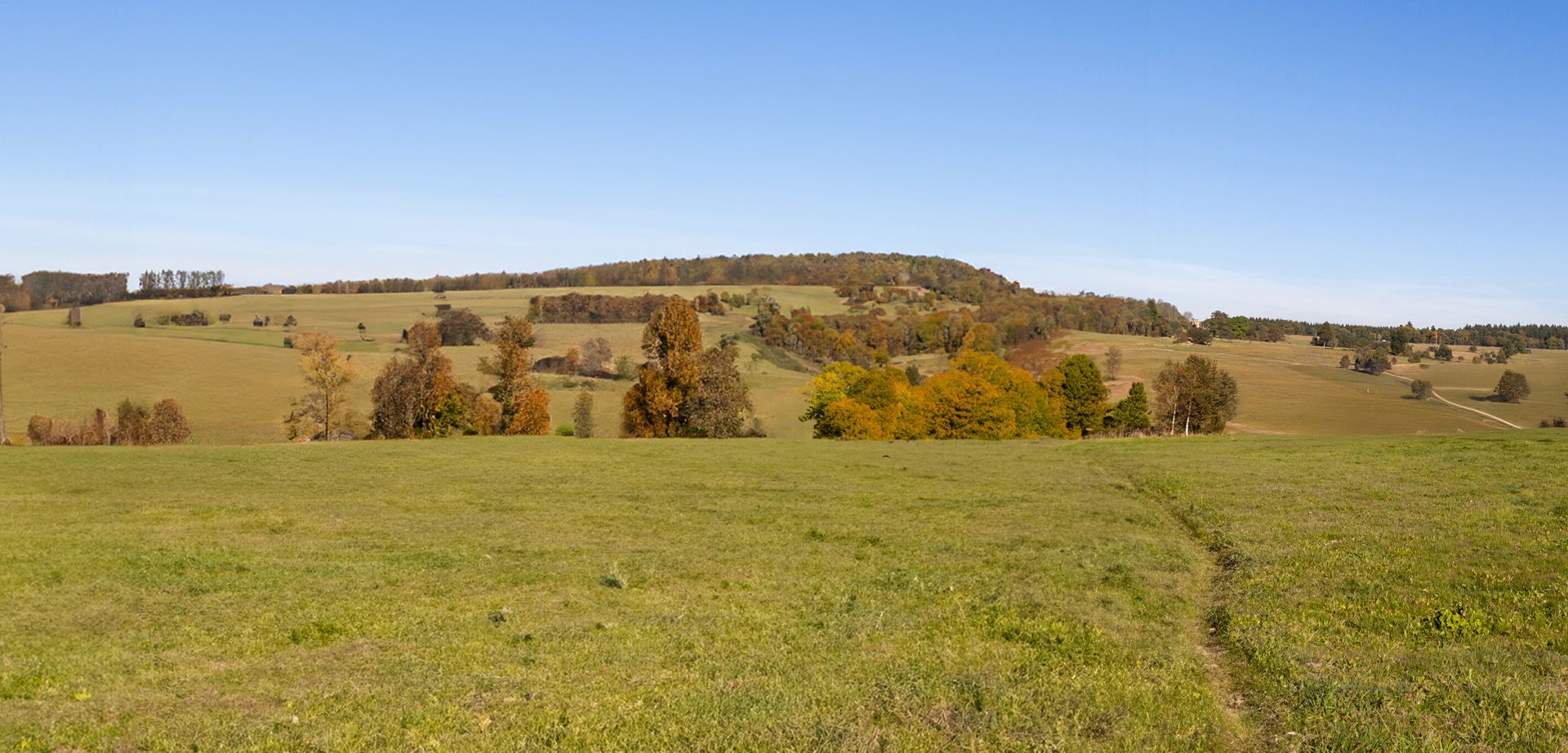 elriwa M2-H48-D - Hintergrund-Platte aus PVC-Hartschaum 'Deutsches Mittelgebirge', Höhe 48 cm, Bild D