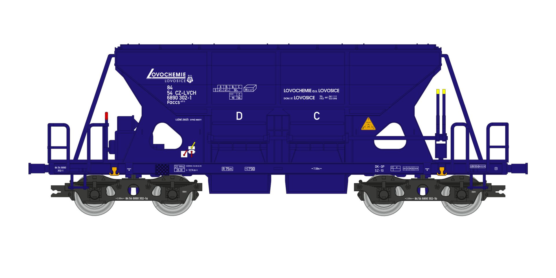 igra 96500010 - Selbstentladewagen Faccs, Lovochemie, Ep.VI