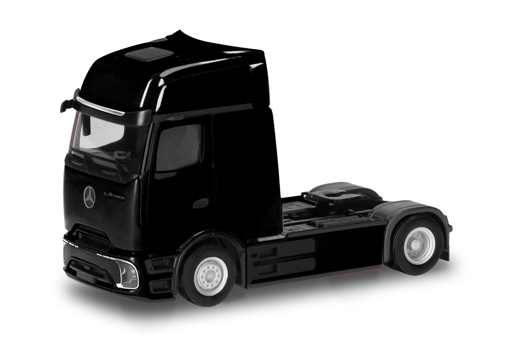 Herpa 319447 - Mercedes-Benz eActros Procabin Gigaspace Zugmaschine 2achs, schwarz
