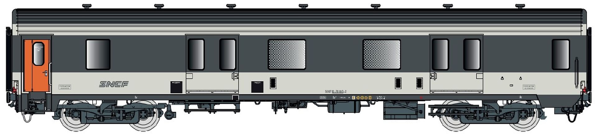 L.S. Models 31232 - Packwagen MC76 Dd2, SNCF, Ep.IV-V, Corail