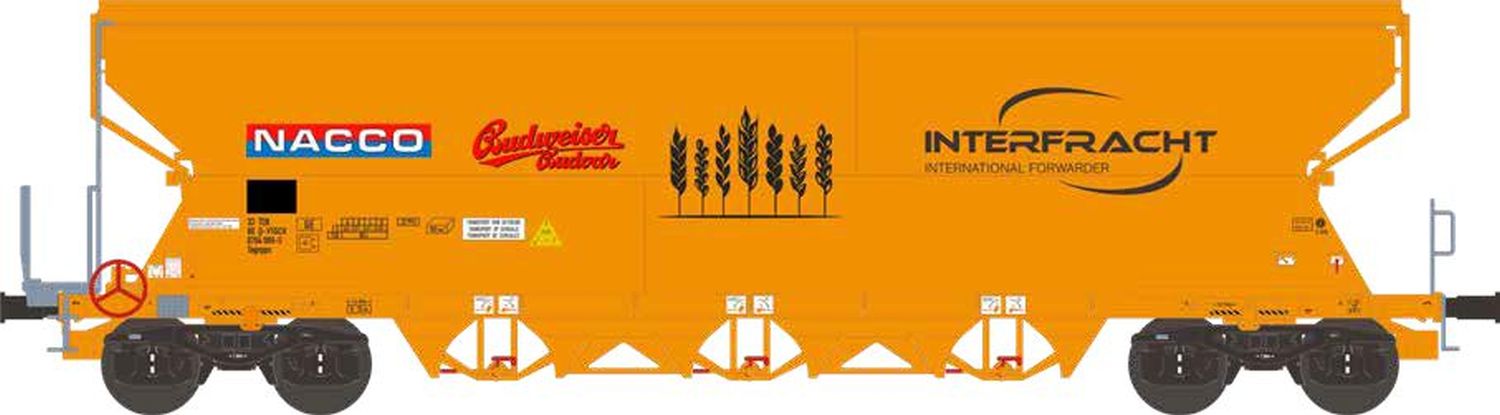 nme 511649 - Getreidewagen Tagnpps 101m³, NACCO - BUDWEISER, Ep.VI