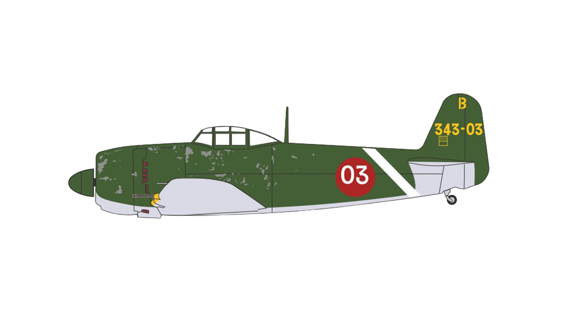 Herpa 81AC121 - Imperial Japanese Navy AS 1945 Kawanishi N1K2 Shiden-Kai (George)
