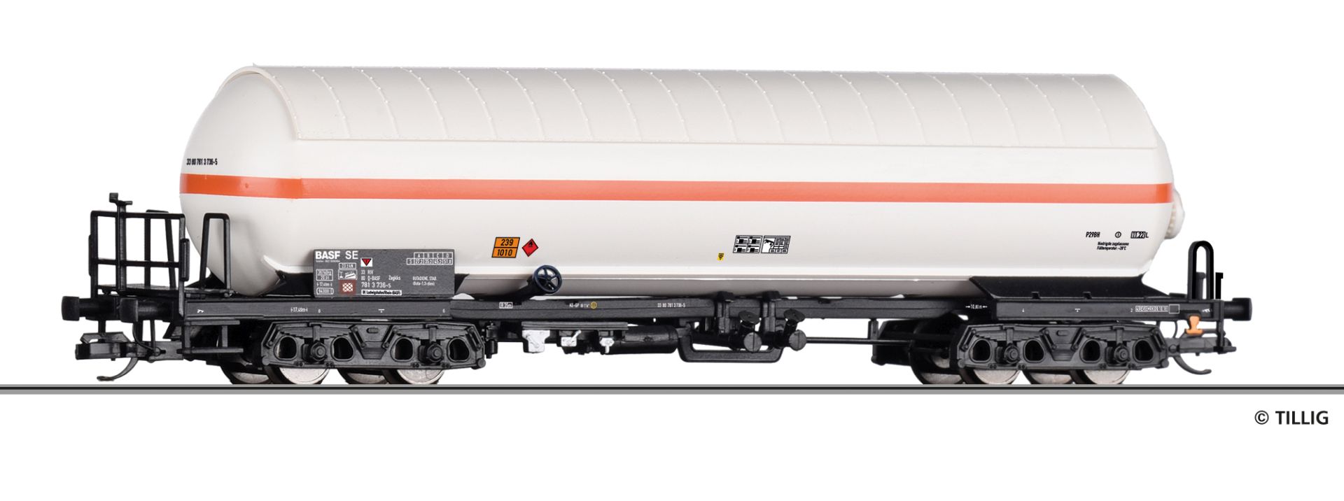 Tillig 15048 - Gaskesselwagen Zakks, BASF, Ep.VI