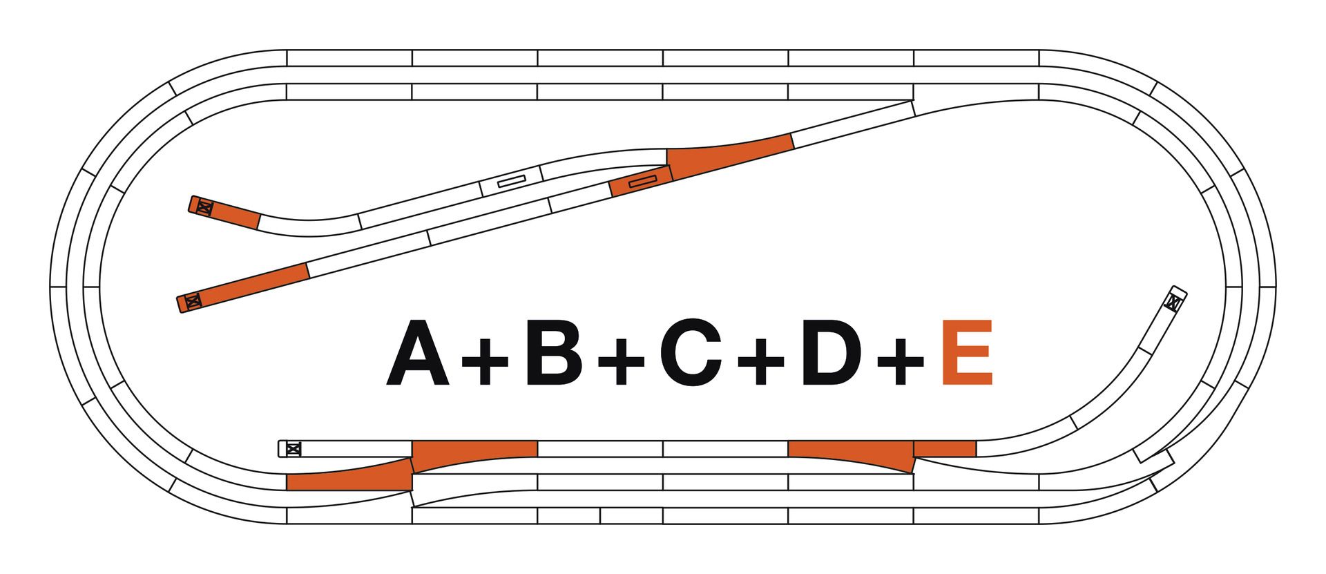 Roco 42023 - RocoLine mit Bettung Gleisset E