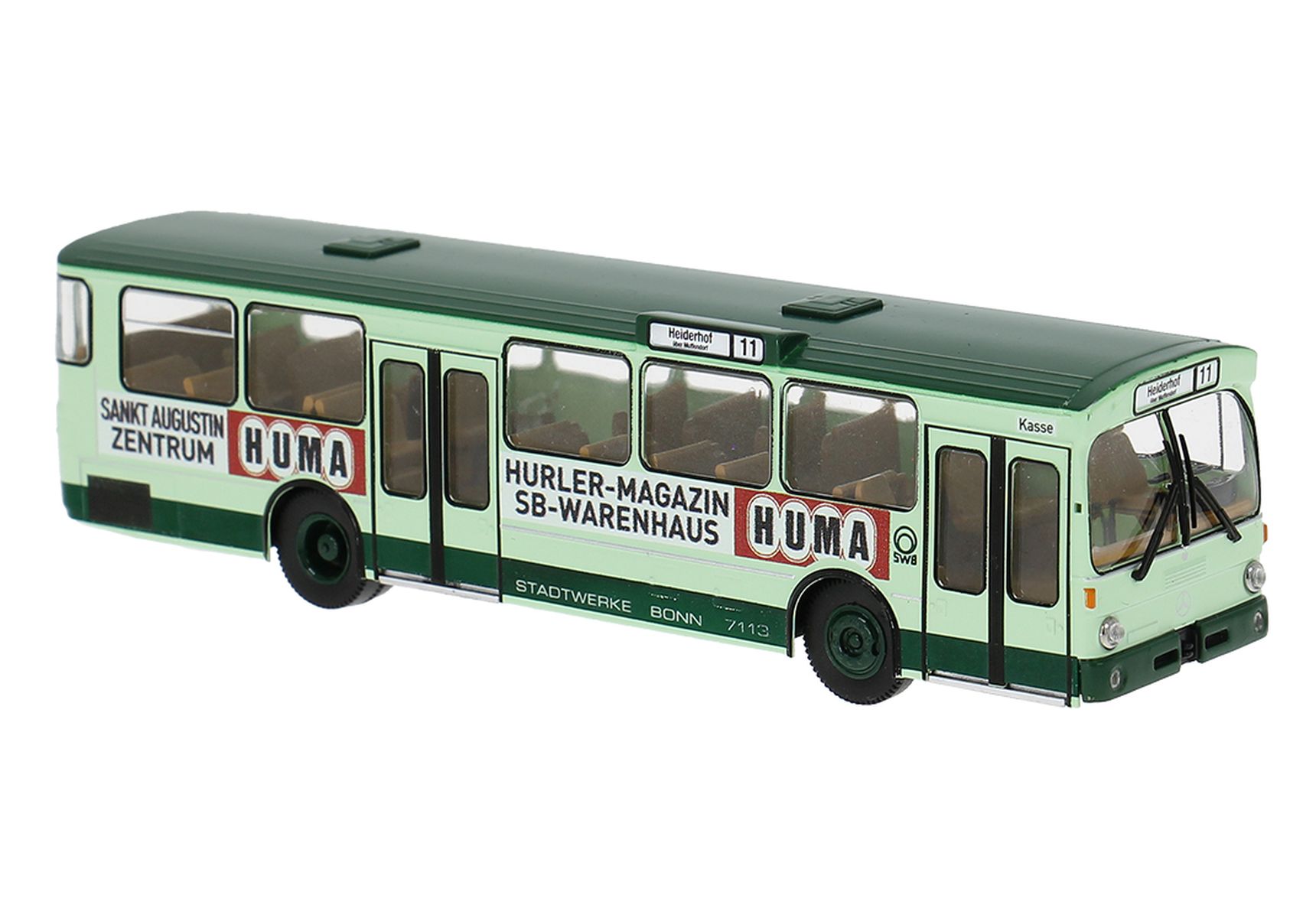 Brekina 50812 - MB O305 "HUMA" aus Bonn in moderner Farbgebung
