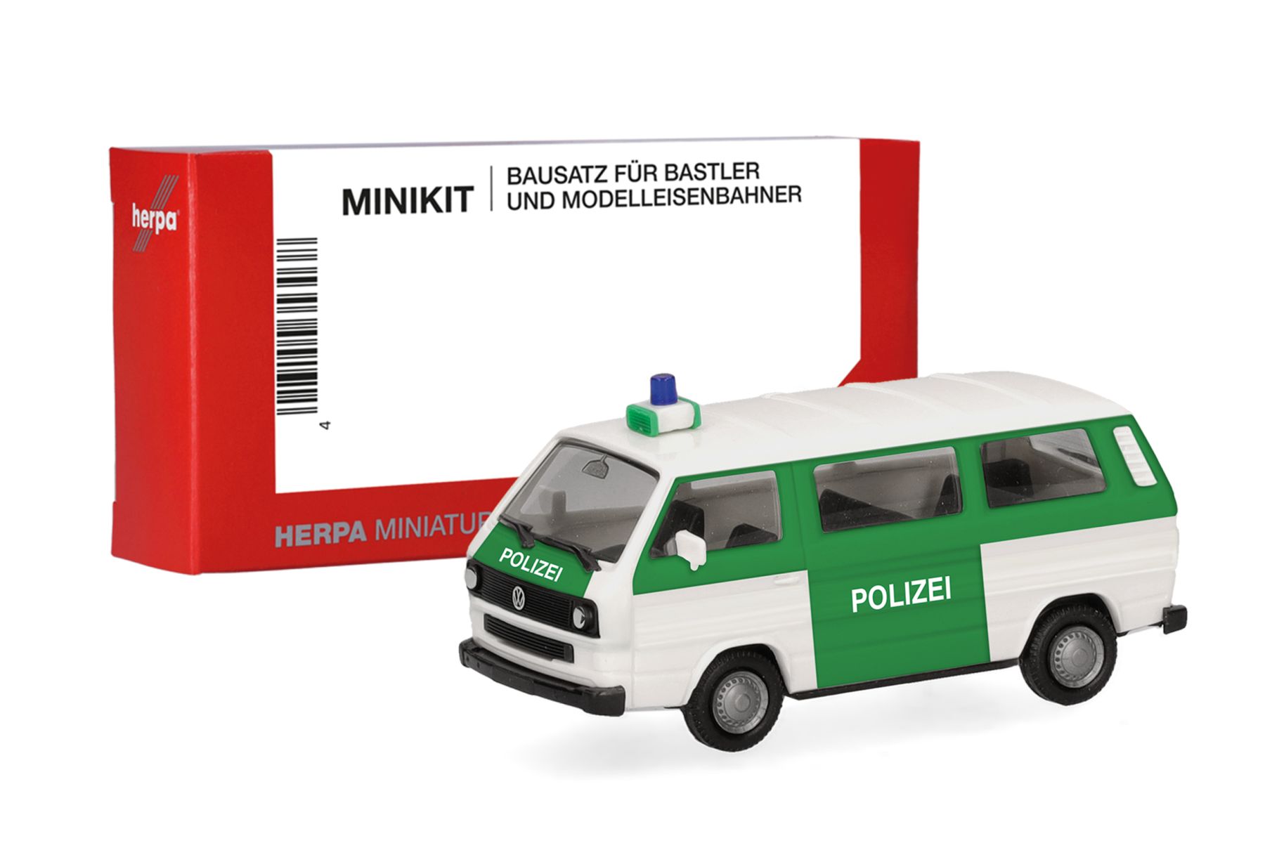 Herpa 014120 - MiniKit: Volkswagen (VW) T3 Bus "Polizei"