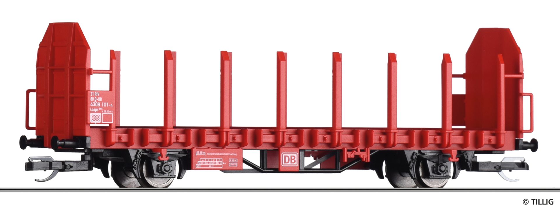 Tillig 523302 - Rungenwagen Laaps, DB-Cargo, Ep.VI