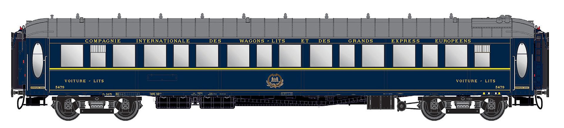 L.S. Models LS49235 - Schlafwagen Lx20 CIWL, Ep.IIIb, Innenbeleuchtung