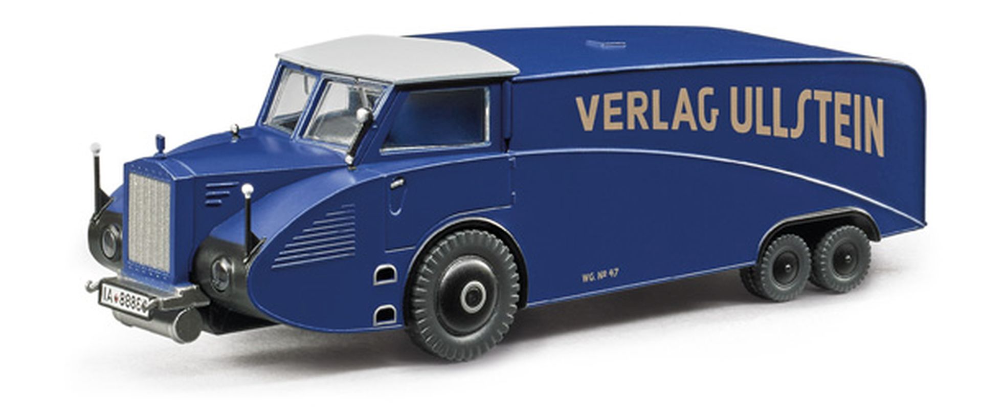 Liliput 937491 - LKW Rumpler RuV 31, dunkelblau, Kühlergrill blau, Dach grau