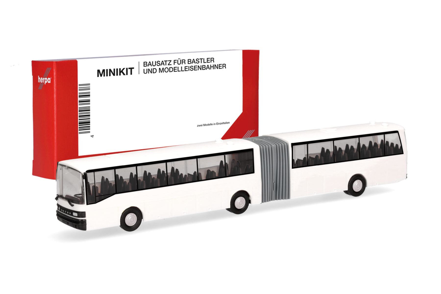Herpa 014342 - MiniKit: Setra 221 UL, weiß (1 Stück)