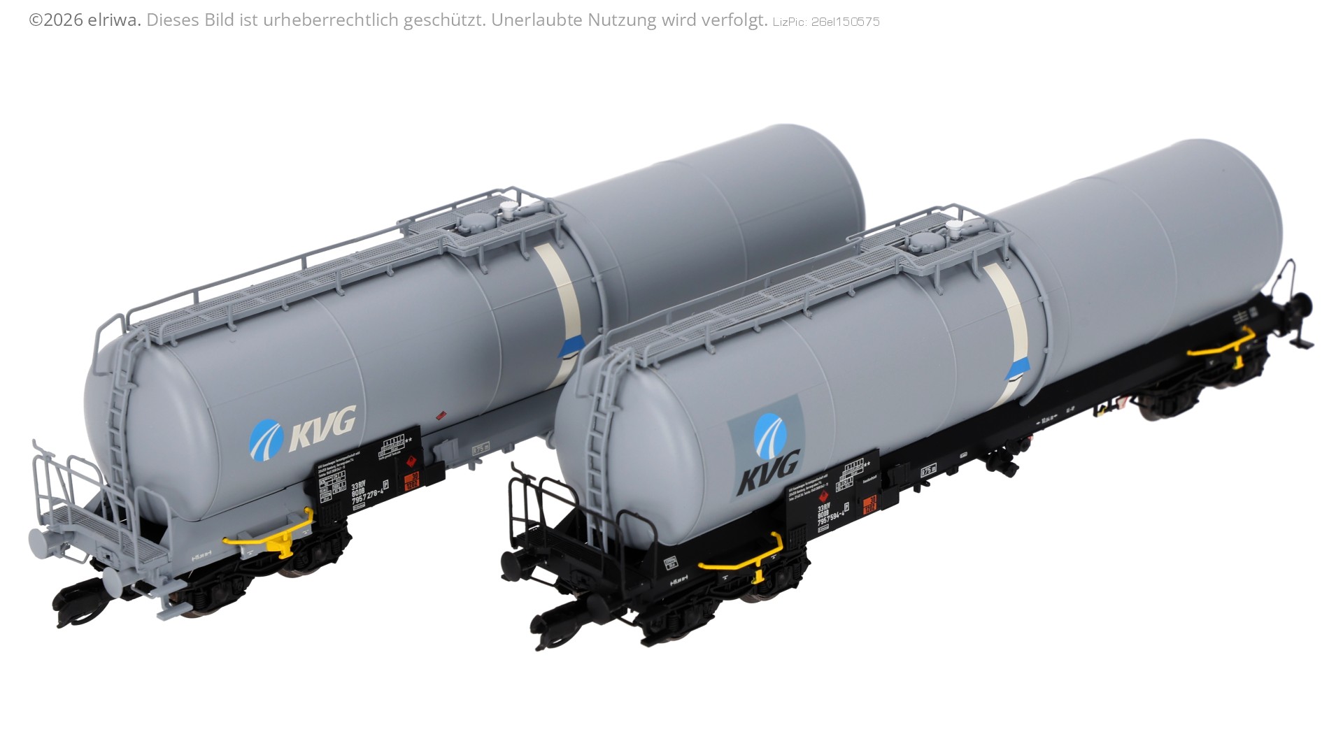 Saxonia 120214 - 2er Set Kesselwagen Zas, 8109, KVG, Ep.V