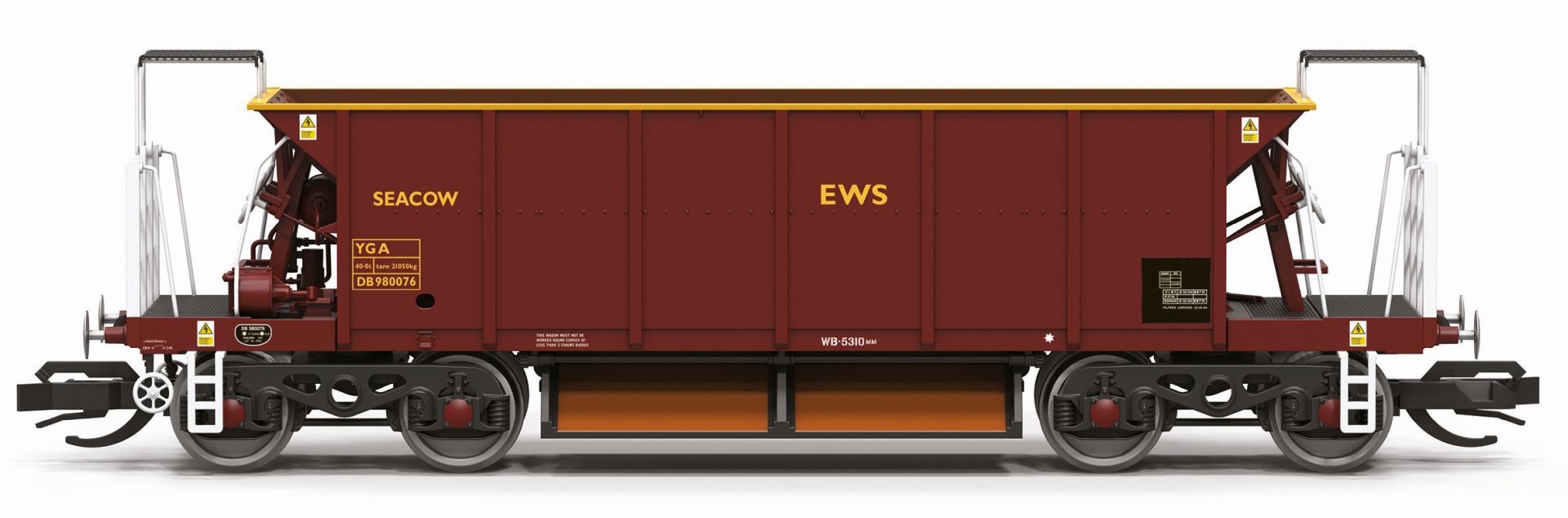 Hornby TT6062 - Güterwagen YGA Seacow 980076, EWS, Ep.V