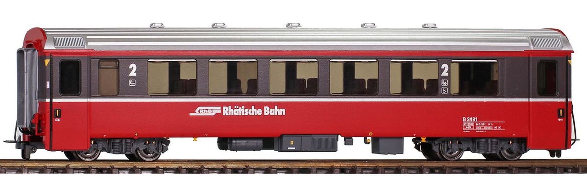Bemo 3644101 - Personenwagen B 2491 EW IV 'Bernina Express', RhB, Ep.V