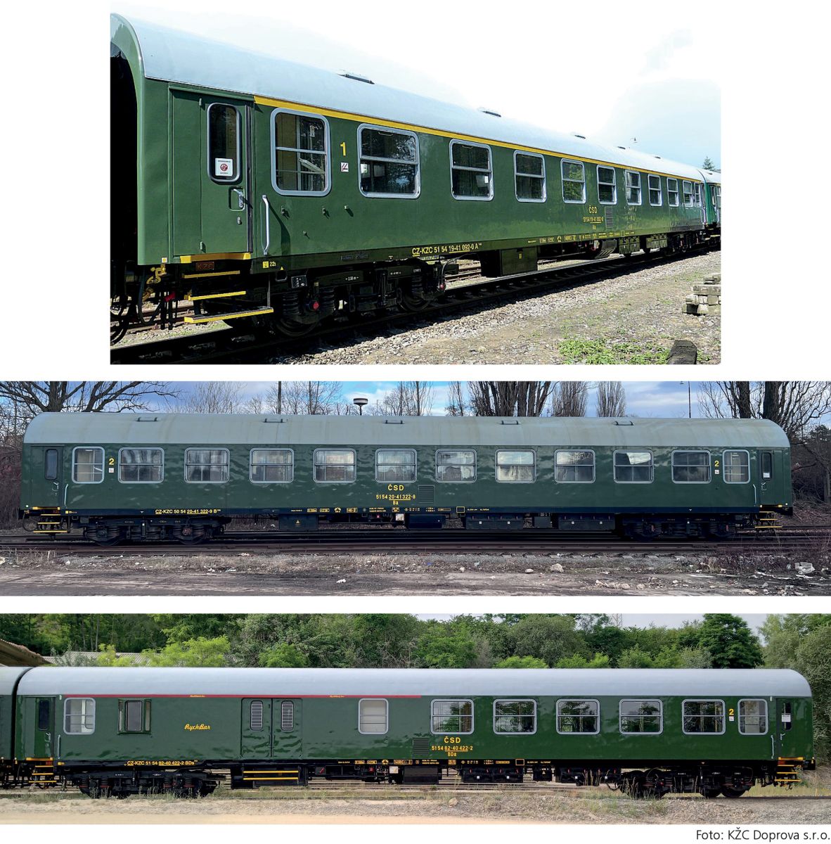 Tillig 01122 - 3er Set Personenwagen, Retro-Zug der KŽC Doprava s.r.o., Ep.VI