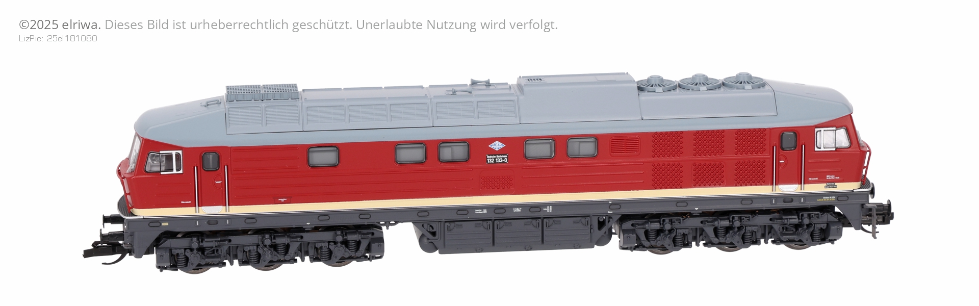 Tillig 502436-ZHK - Diesellok 132 133-0, Auslieferungszustand, DR, Ep.IV, DC-Sound, elektr. Kupplungen