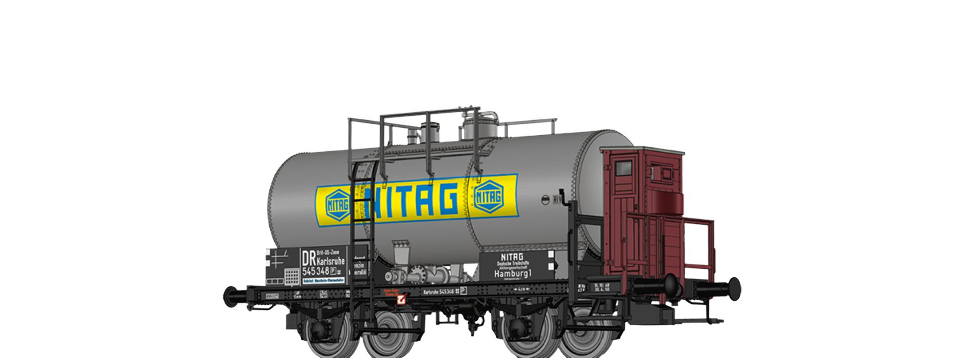 Brawa 50862 - Kesselwagen Z[P] 'NITAG', DR Brit-US-Zone, Ep.III