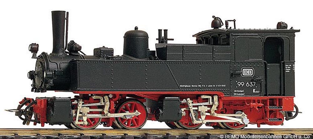 Bemo 1004827 - Dampflok BR99 637, DB, Ep.III