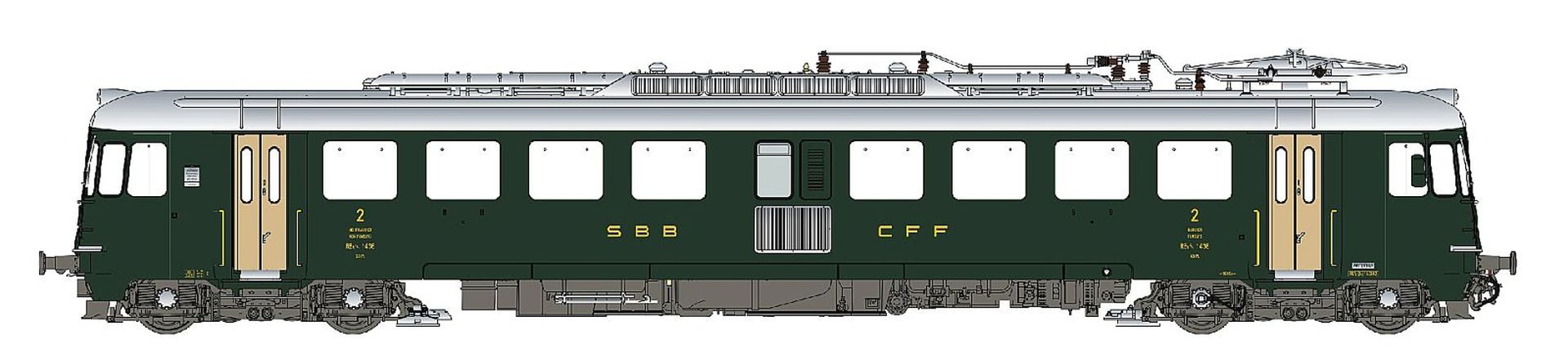 L.S. Models LS17051 - Triebwagen Rbe 4/4 (1436), SBB, Ep.IVb