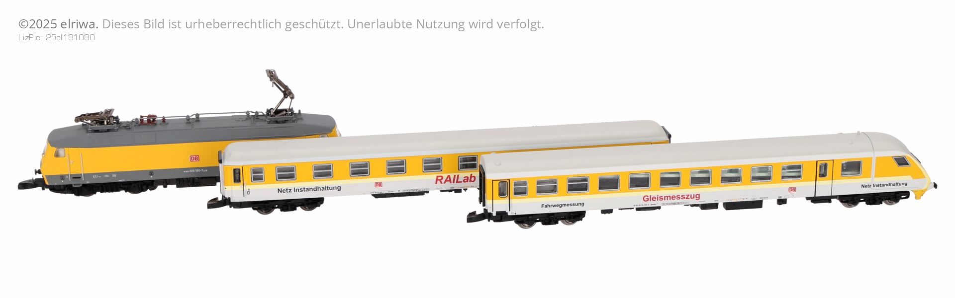 Märklin 81528 - Zugset mit BR 120, Messwagen und Steuerwagen, DBAG, DB-Netz, Ep.VI Märklin 81528 - Zugset mit BR 120, Messwagen und Steuerwagen, DBAG, DB-Netz, Ep.VI