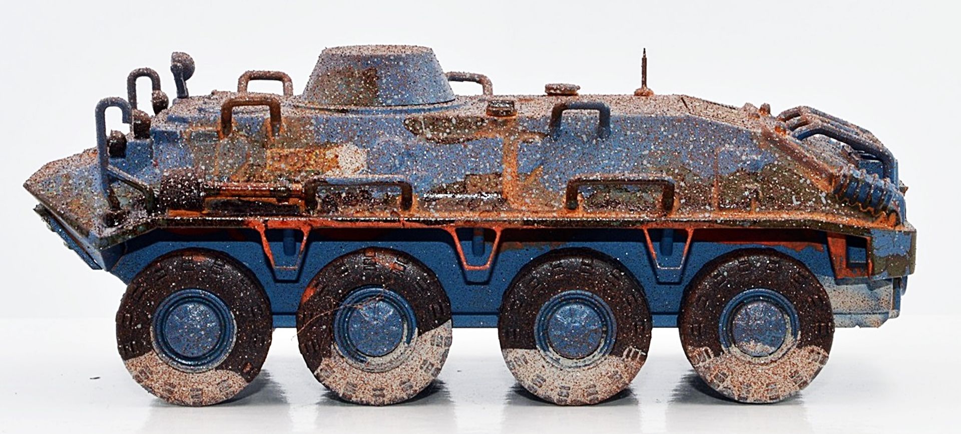 NPE NA 88967 - Schützenpanzer BTR 60 PB Polen POLICIA (Polizei) blau, gealtert