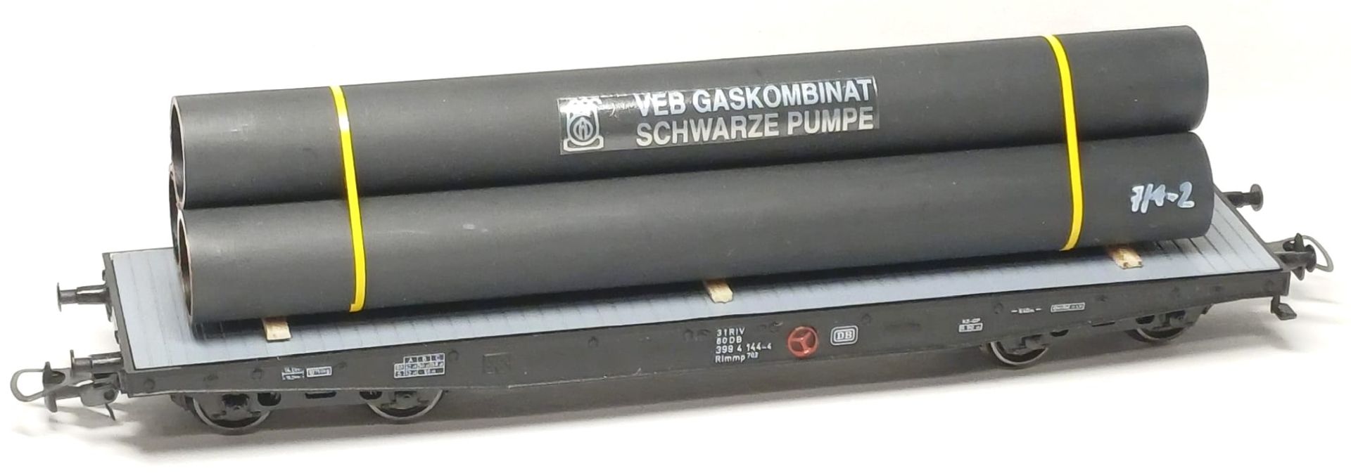 Loewe 2560 - Ladegut Stahlrohre "SCHWARZE PUMPE", 140 mm