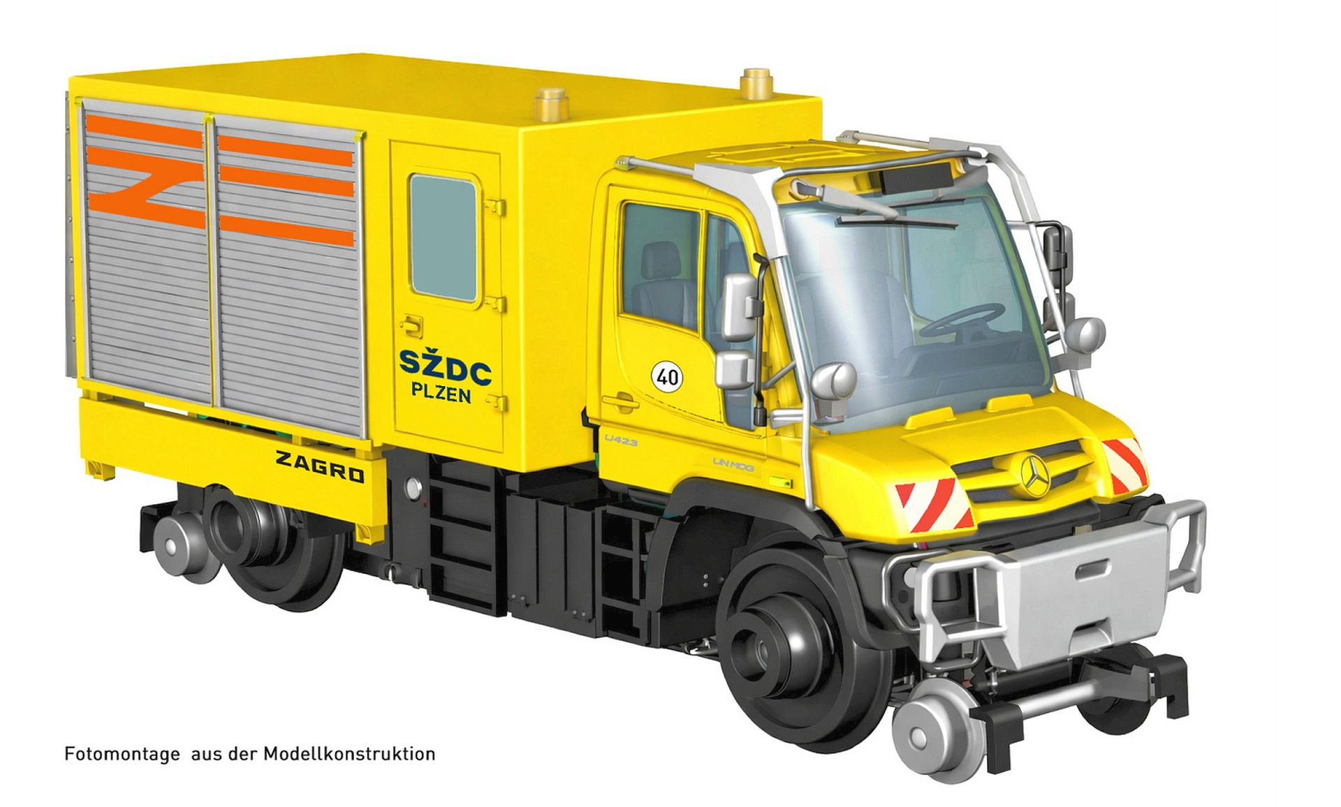 Hobbytrain H70103 - Zweiwege Unimog U423 SZDC, Ep.VI, DC-Digital