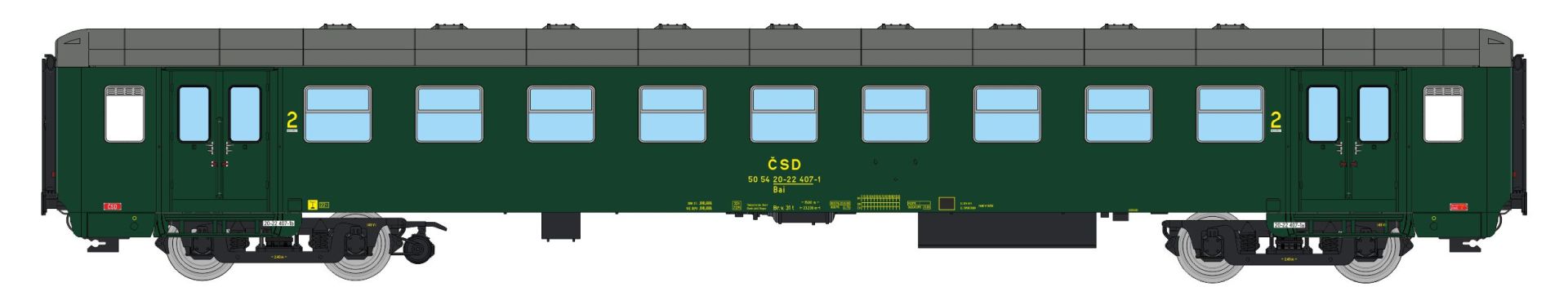 igra 97110067 - Personenwagen Bai Jihlava 2, CSD, Ep.IV igra 97110067 - Personenwagen Bai Jihlava 2, CSD, Ep.IV
