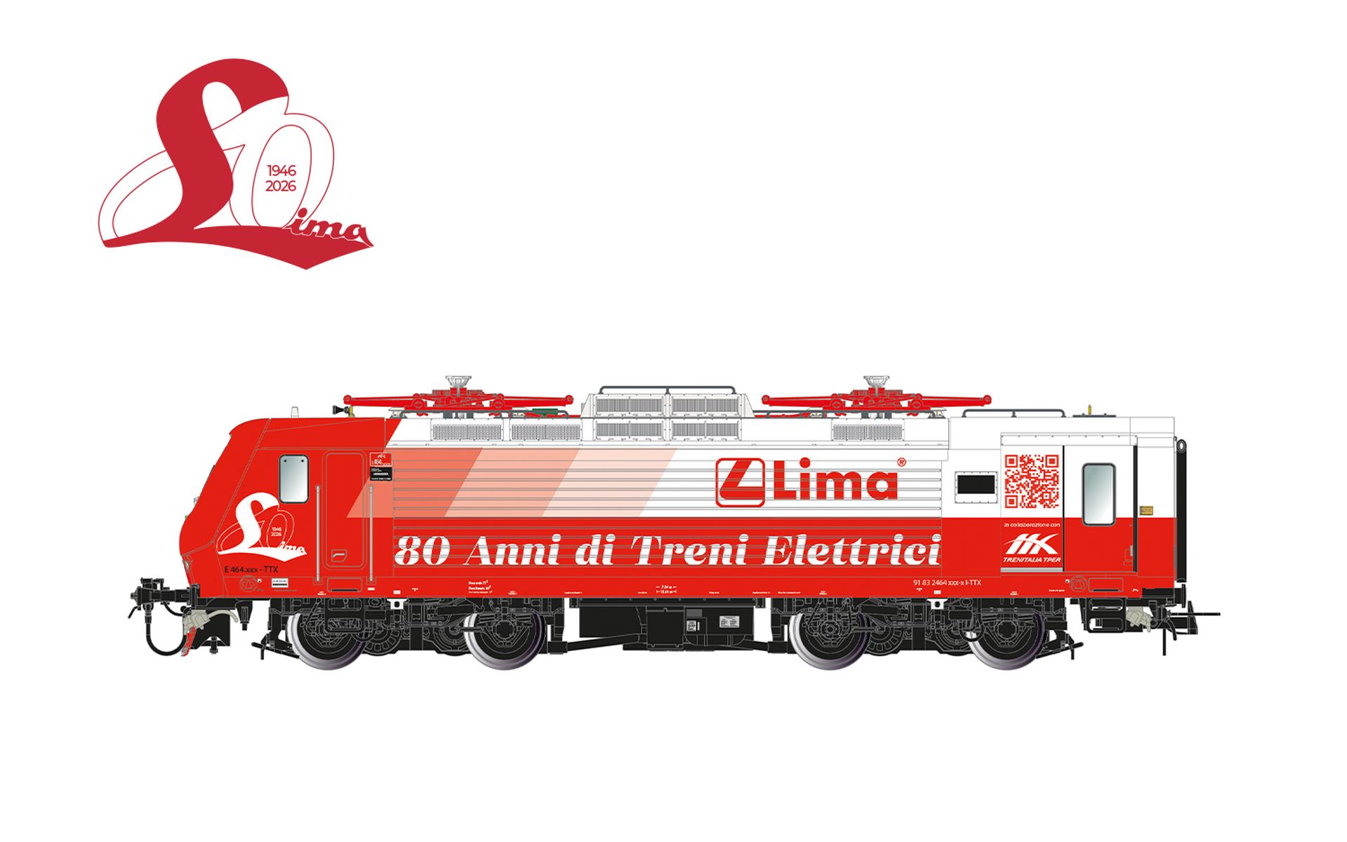 Lima HL2673 - E-Lok E 464 '80 Jahre Lima', Trenitalia Tper, Ep.VI