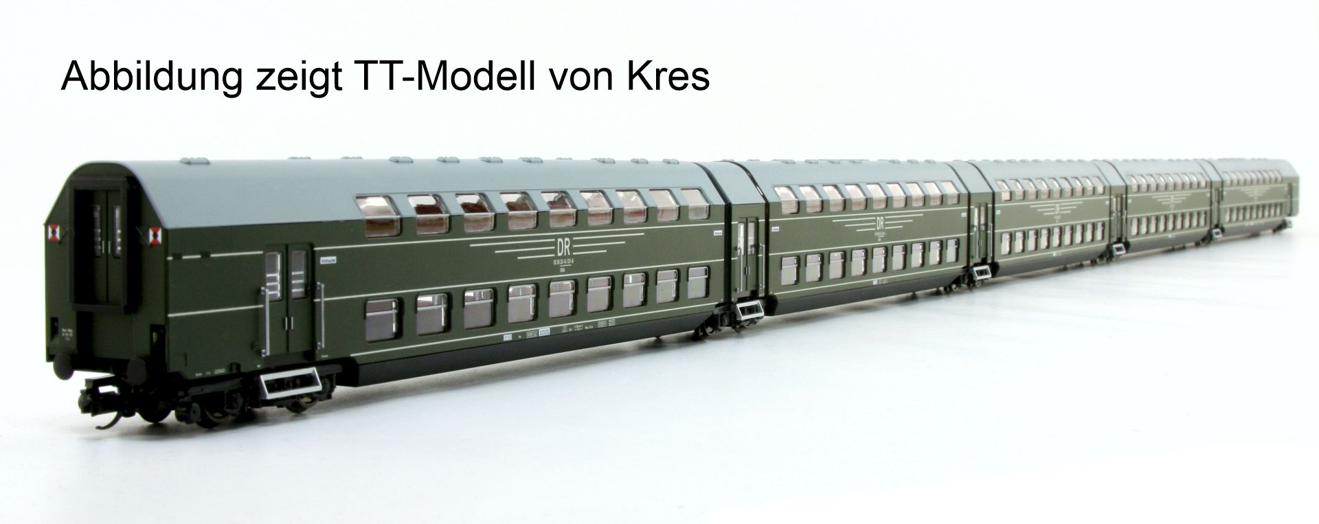 Piko 5312X1 - Doppelstockgliederzug DGB 12, 5-teilig, DR, Ep.IV