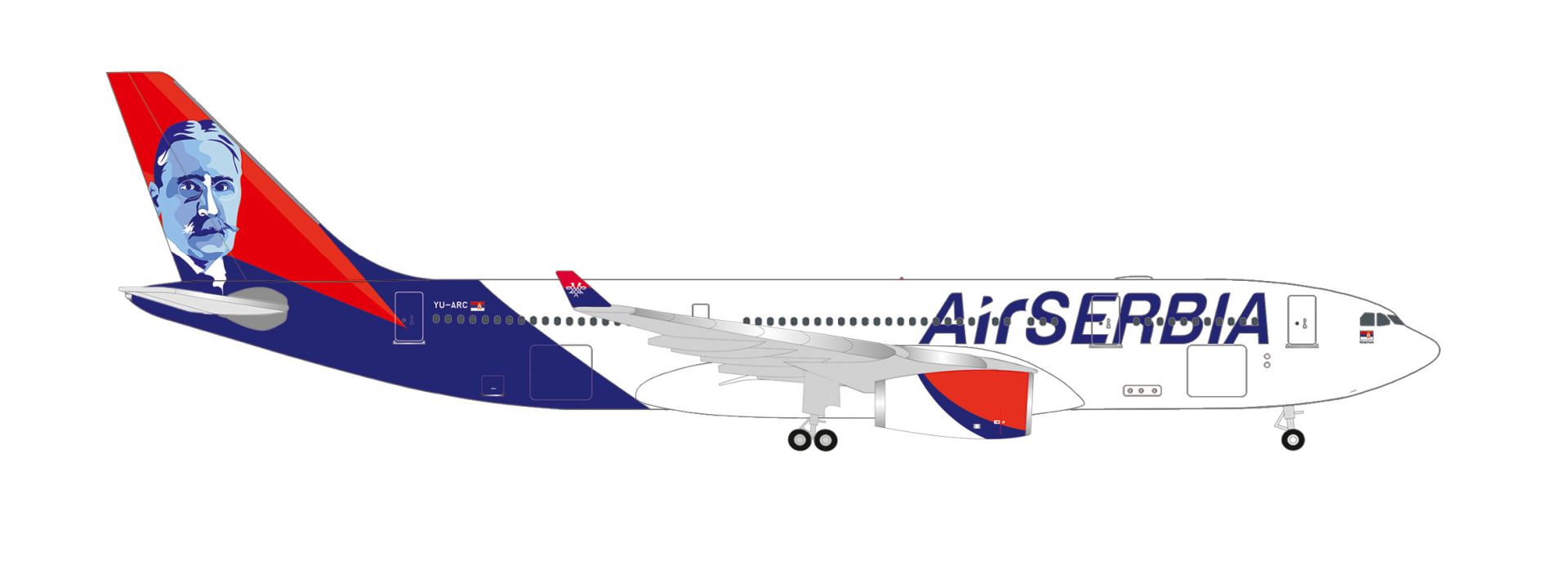 Herpa 536578-001 - Air Serbia Airbus A330-200