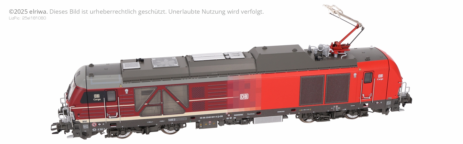 Trix 25293 - Hybrid-Lok Vectron Dual Mode, 249 001-9, DB-Cargo, Ep.VI, DC-MFX-Sound