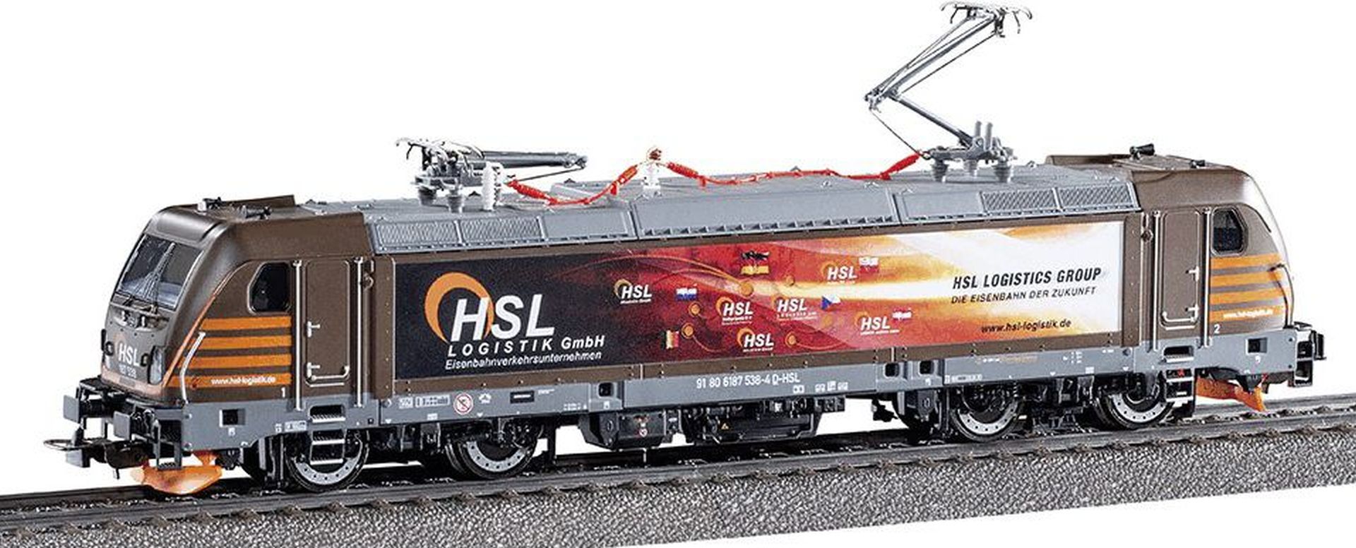 Piko 71193 - E-Lok 187 538-4, HSL-Logistik, Ep.VI, DC-Sound
