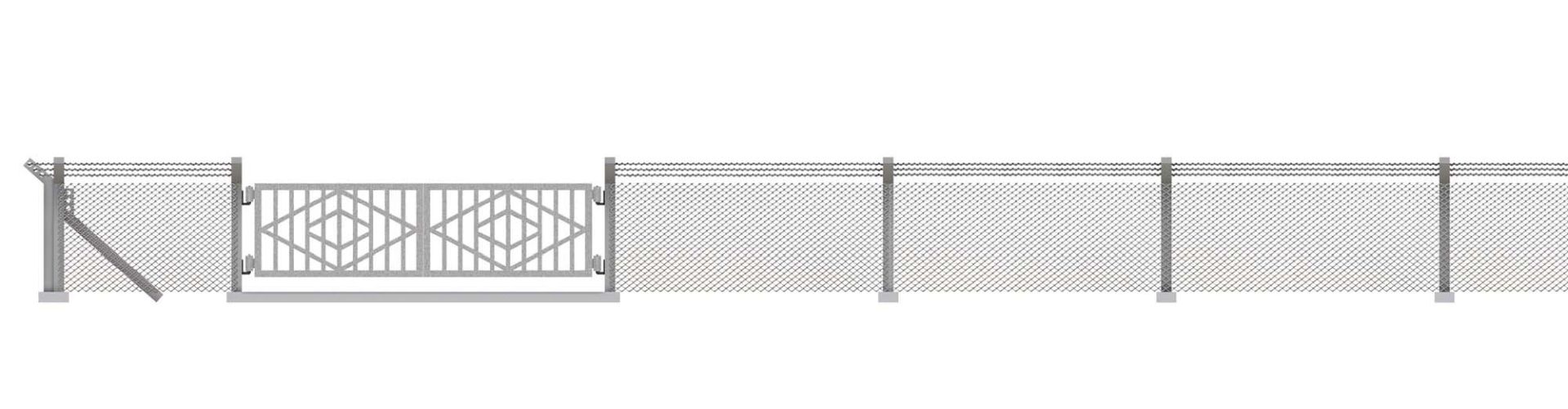 Busch 8118 - Industriezaun, 550 mm Busch 8118 - Industriezaun, 550 mm