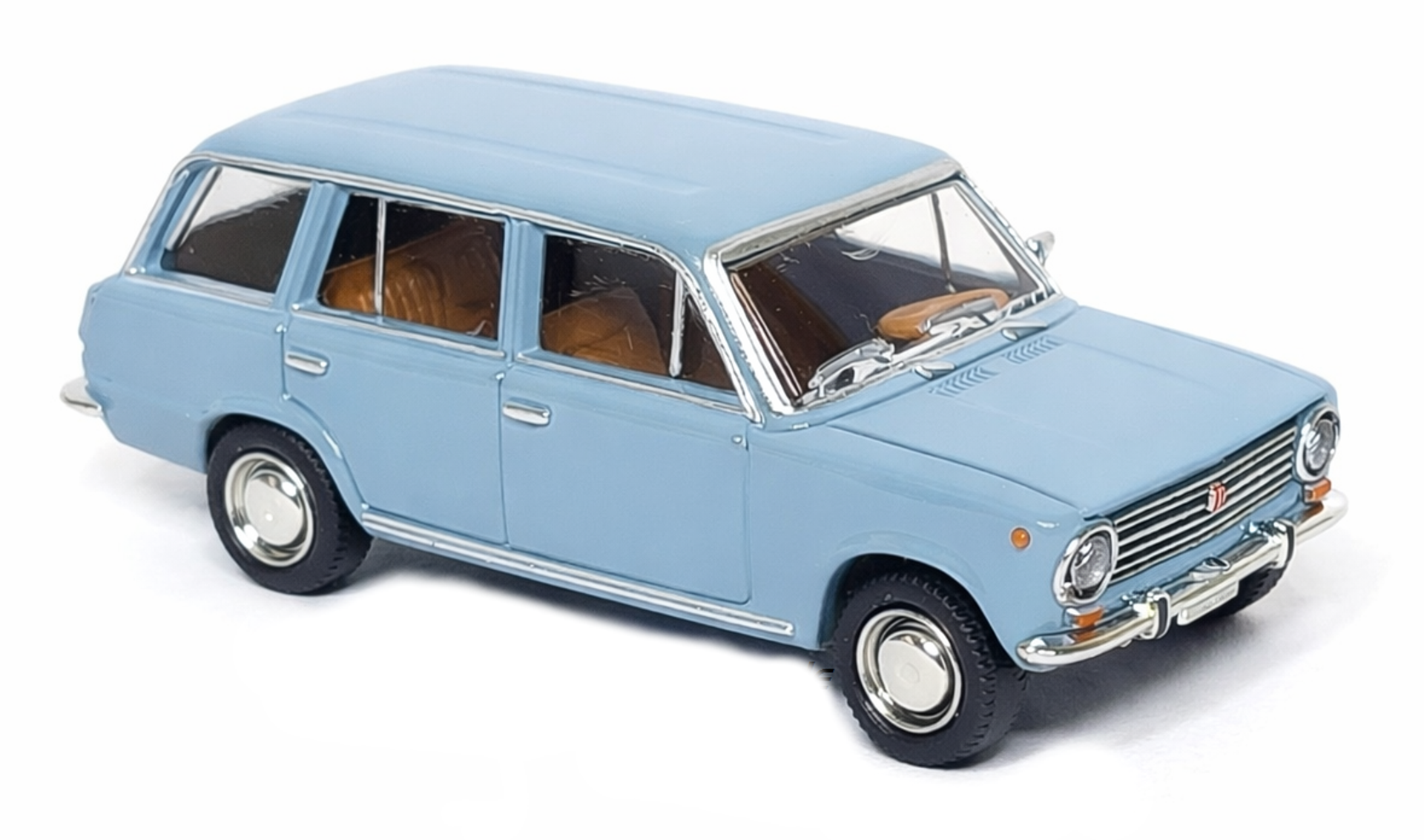 Brekina 03-438 - Lada 1200s WAS 21023 Kombi, hellblau, DDR-Schild