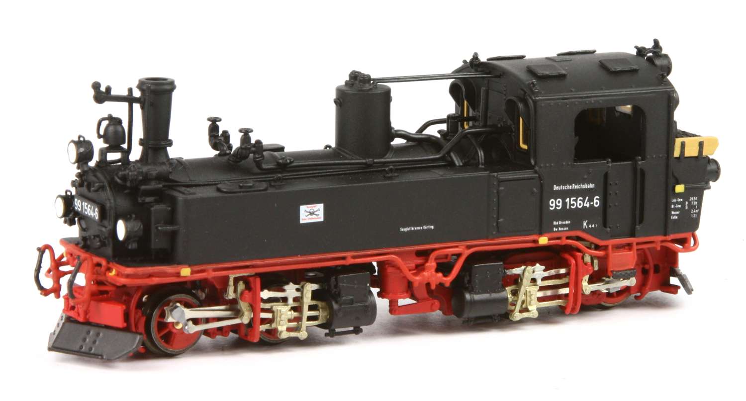 Bemo 1016864 - Dampflok sächsische IV-K, 99 1564-6, DR, Ep.IV-V