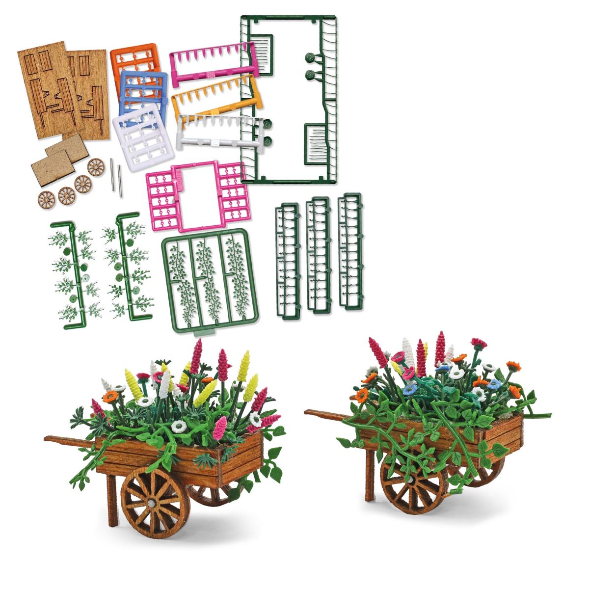 Busch 1278 - Bepflanzte Marktkarren