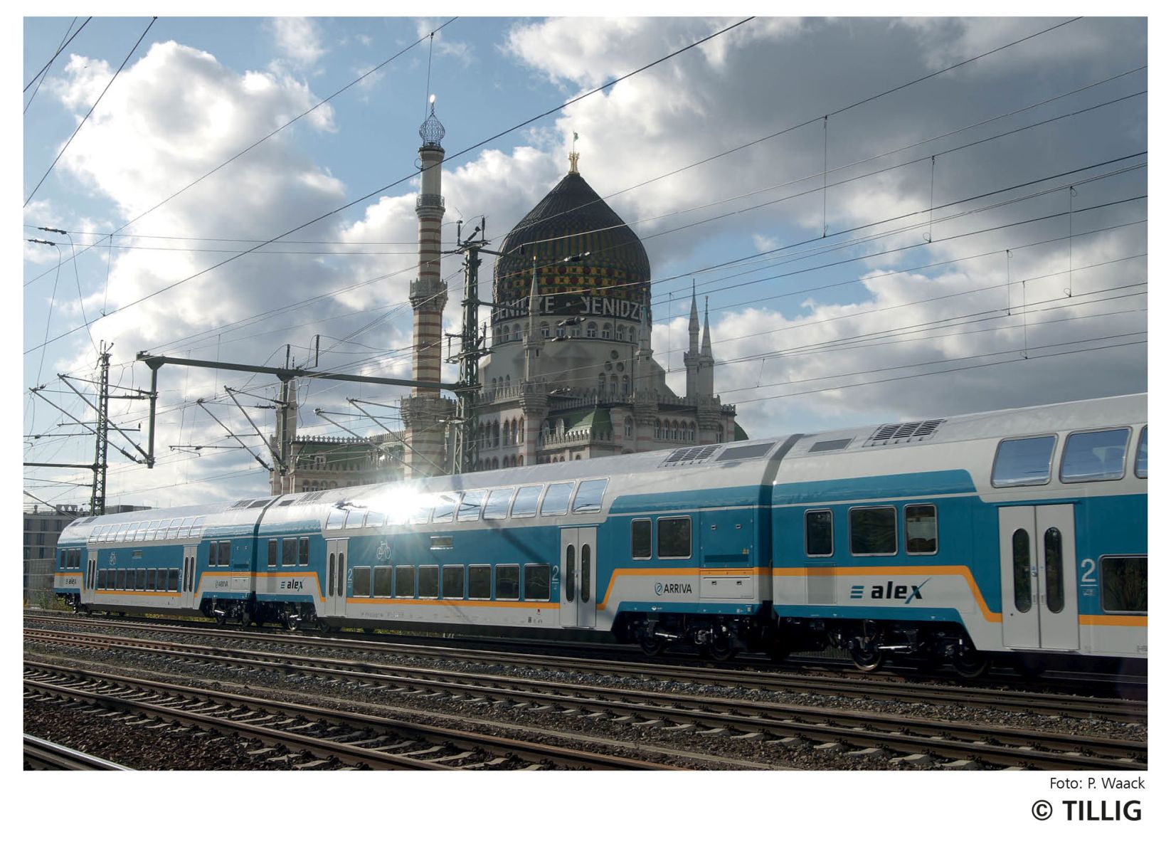 Tillig 01104 - 3er Set Doppelstockwagen Dbpza 780, alex, Ep.VI