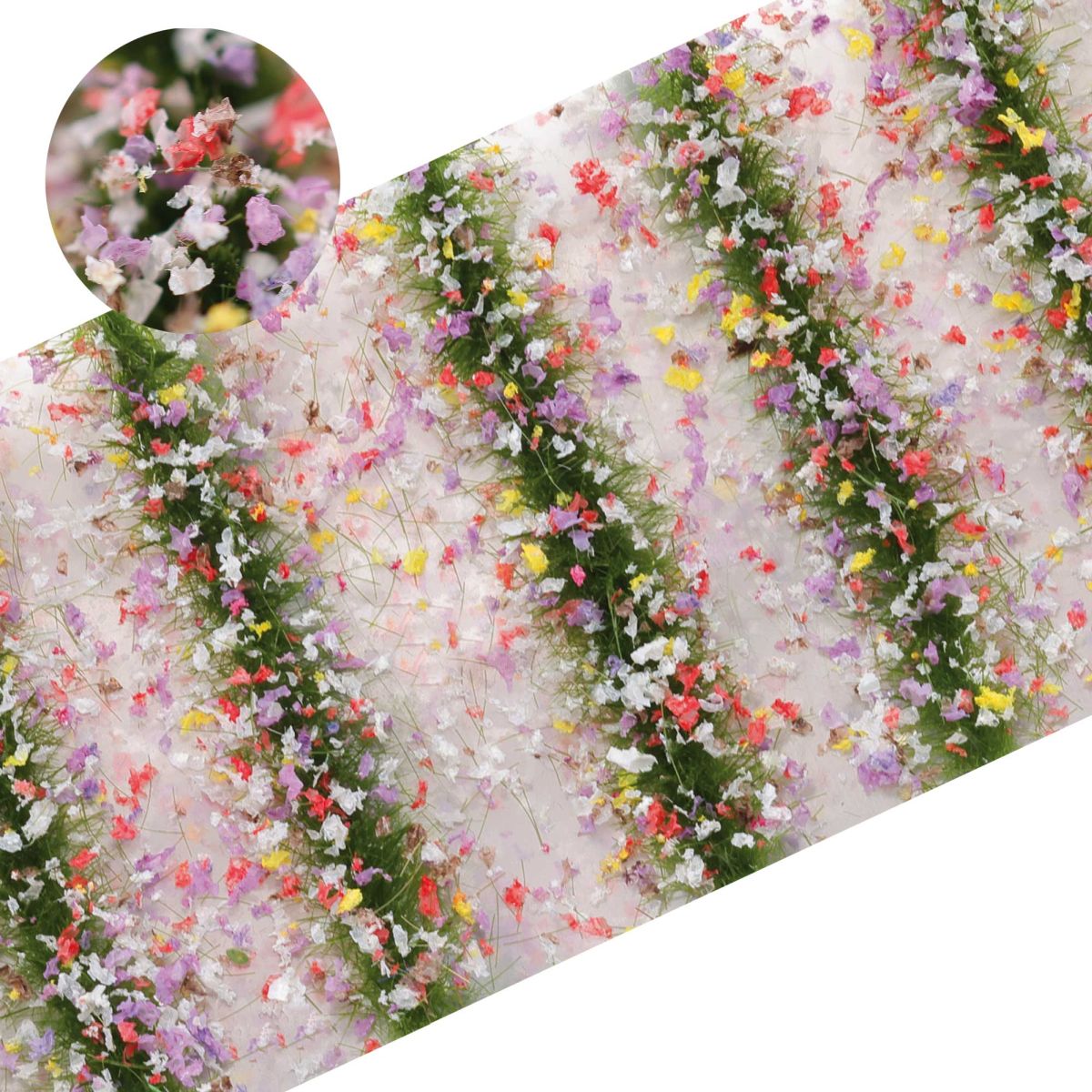 Blütenstreifen bunt, 16 Streifen je ca. 40 mm