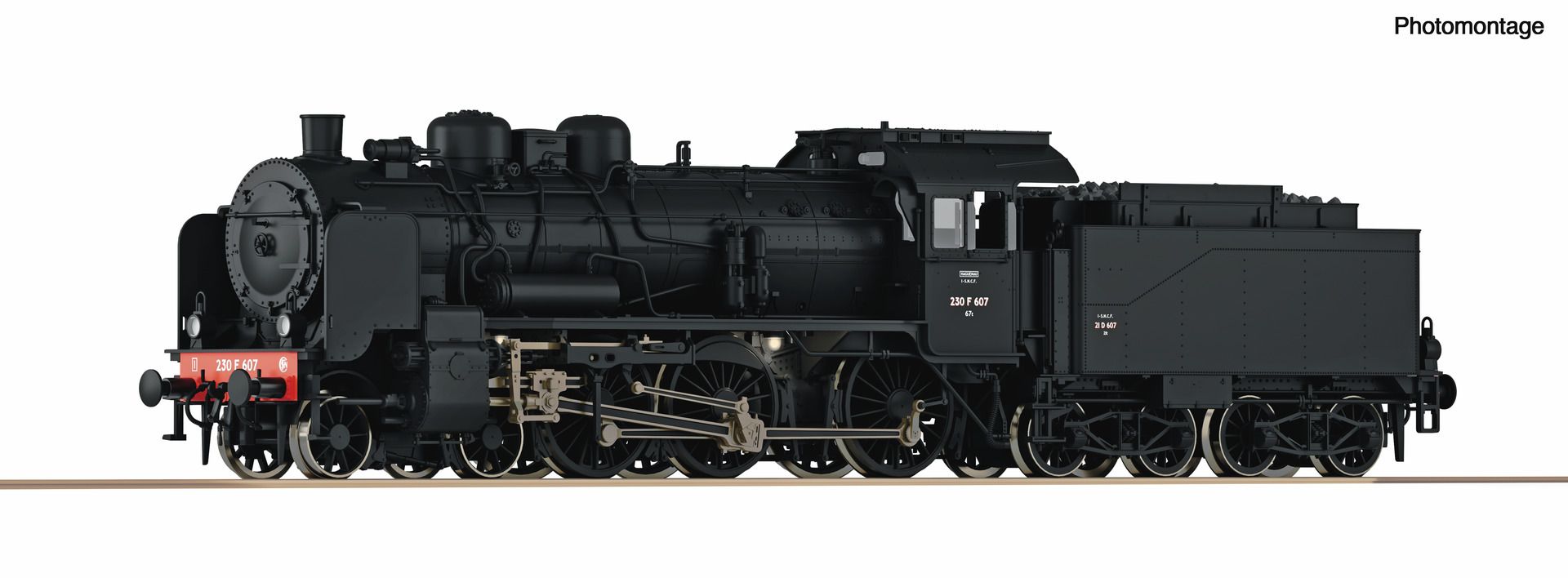 Roco 71386 - Dampflok 230F607, SNCF, Ep.III, DC-Sound