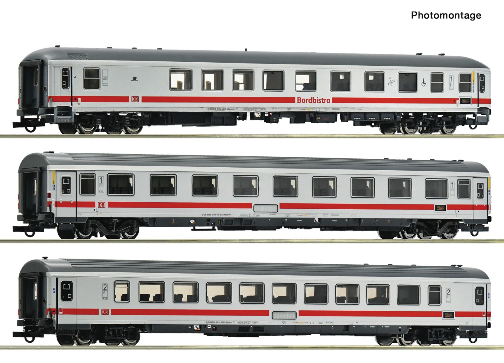 Roco 6200184 - 3er Set Personenwagen IC 2013 'Algäu', DBAG, Ep.VI, Set 2
