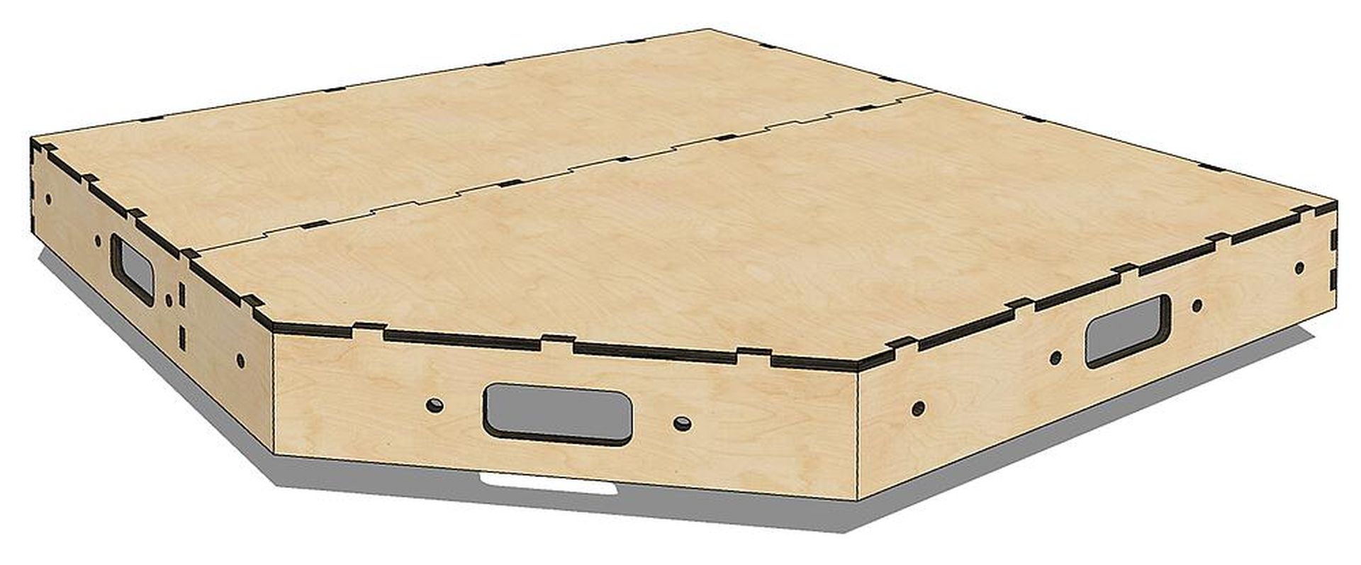 Faller 170102 - Anlagenunterbau-Ecke, 0,75 m x 0,75 m