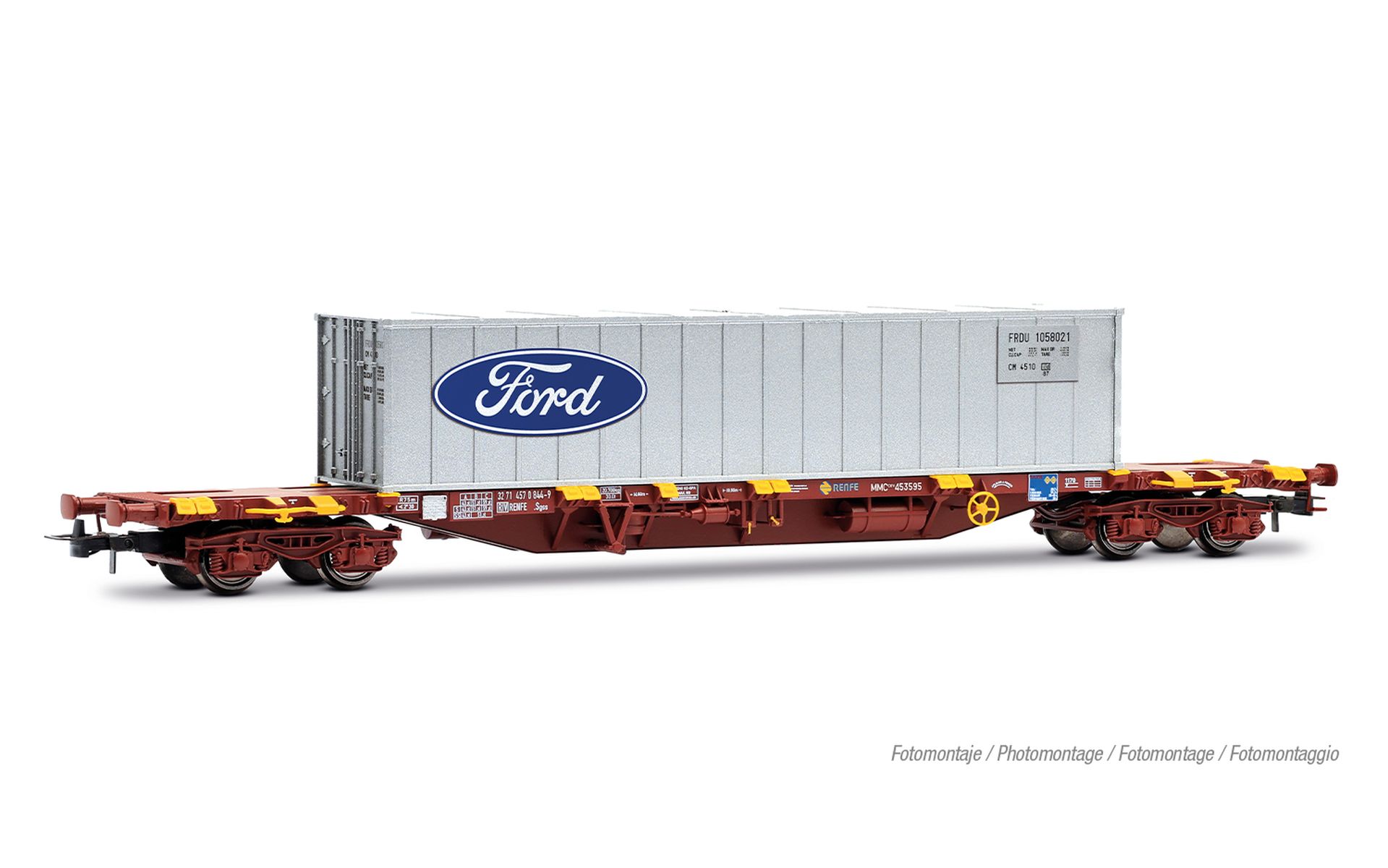 Electrotren HE6102 - Containertragwagen, RENFE, Ep.IV