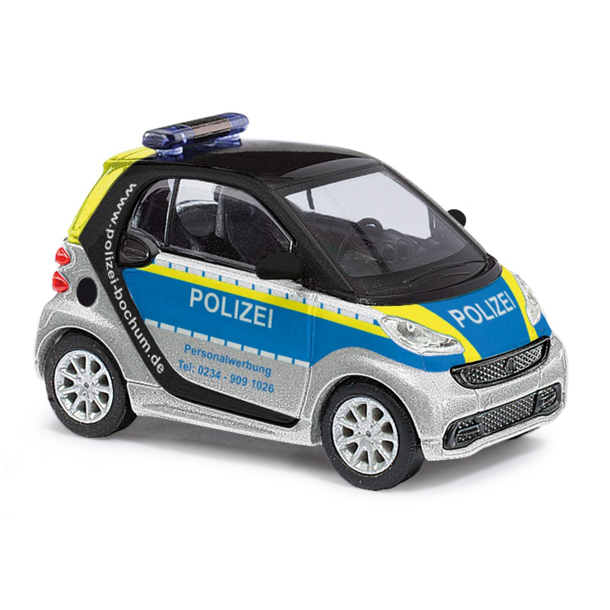 Busch 46183 - Smart Fortwo Coupe 12 Polizei Bochum, Bj. 2012 Busch 46183 - Smart Fortwo Coupe 12 Polizei Bochum, Bj. 2012