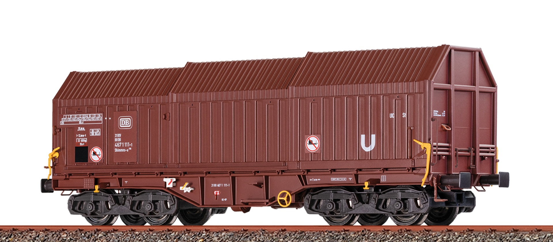 Brawa 51002 - Teleskophaubenwagen Shimmns-u 708, DBAG, Ep.V