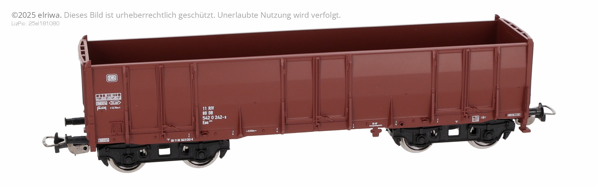 Piko 72250 - Hochbordwagen Eaos, DB, Ep.IV, Betriebnummer 4