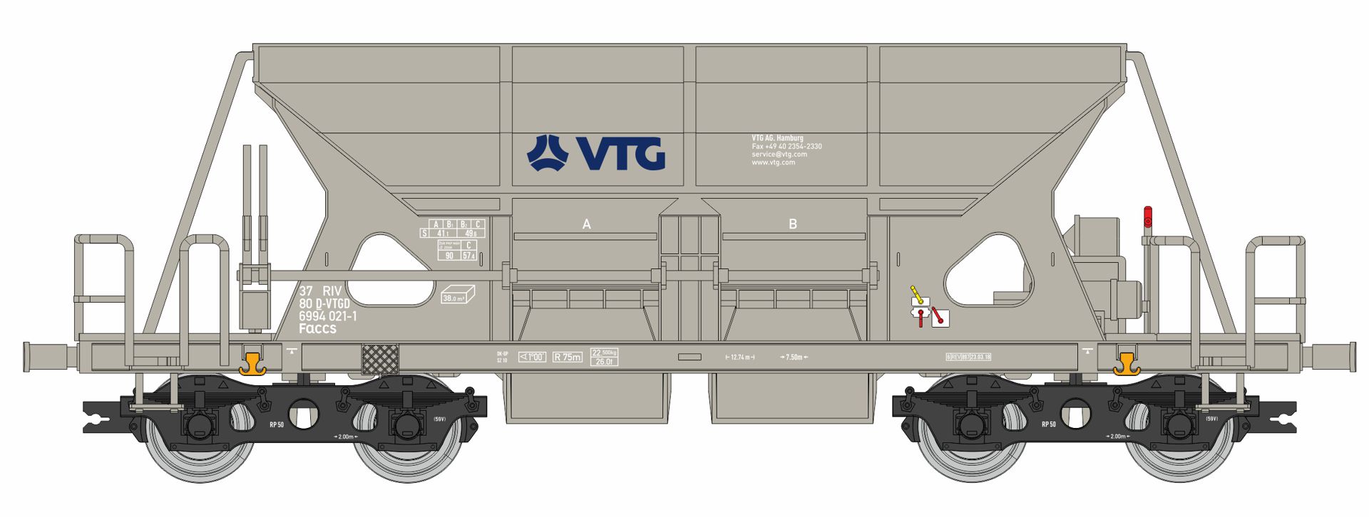 igra 96500014 - Selbstentladewagen Faccs, VTG, Ep.V-VI