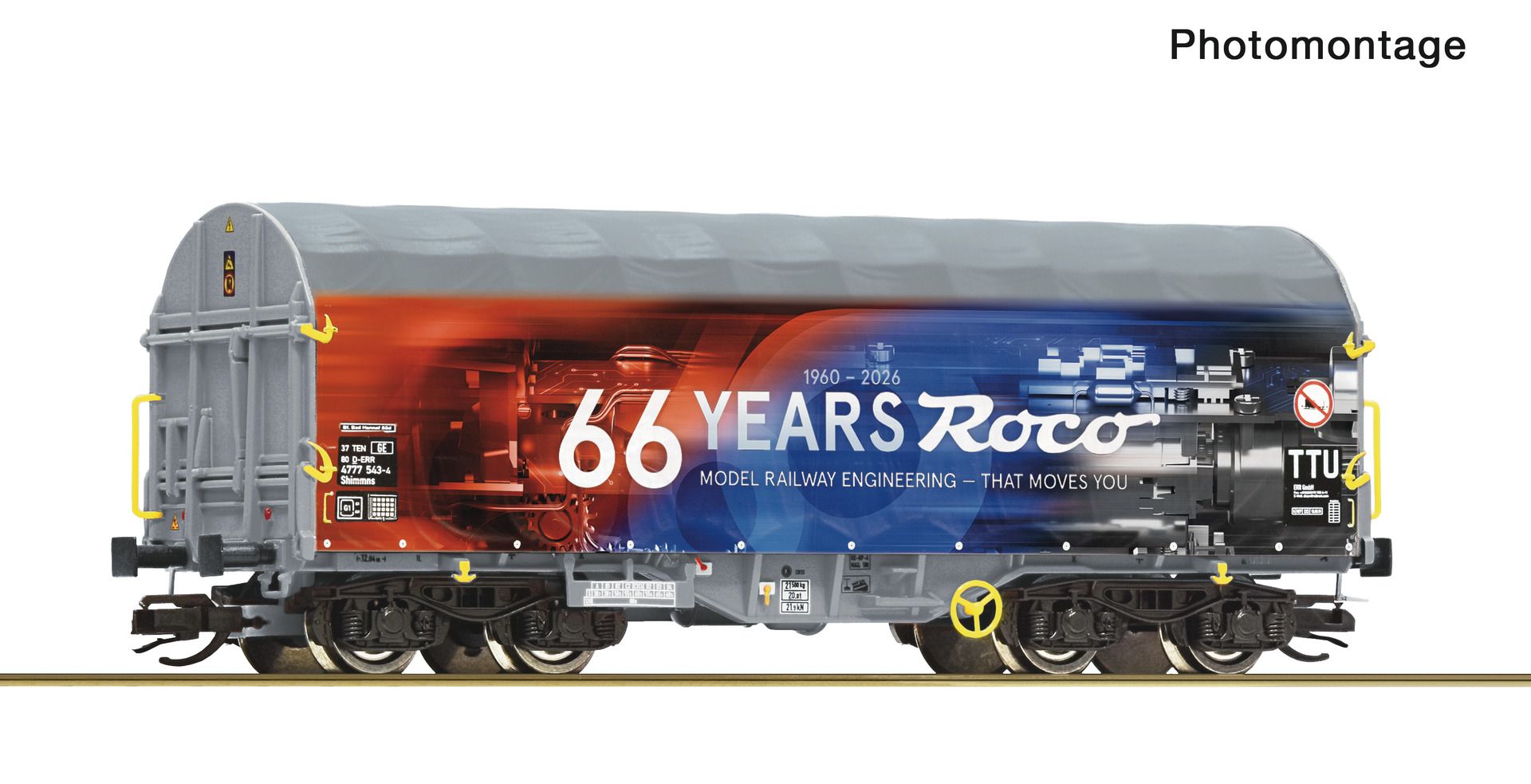 Roco 6680064 - Schiebeplanenwagen Shimmns '66 Jahre ROCO', Ep.VI