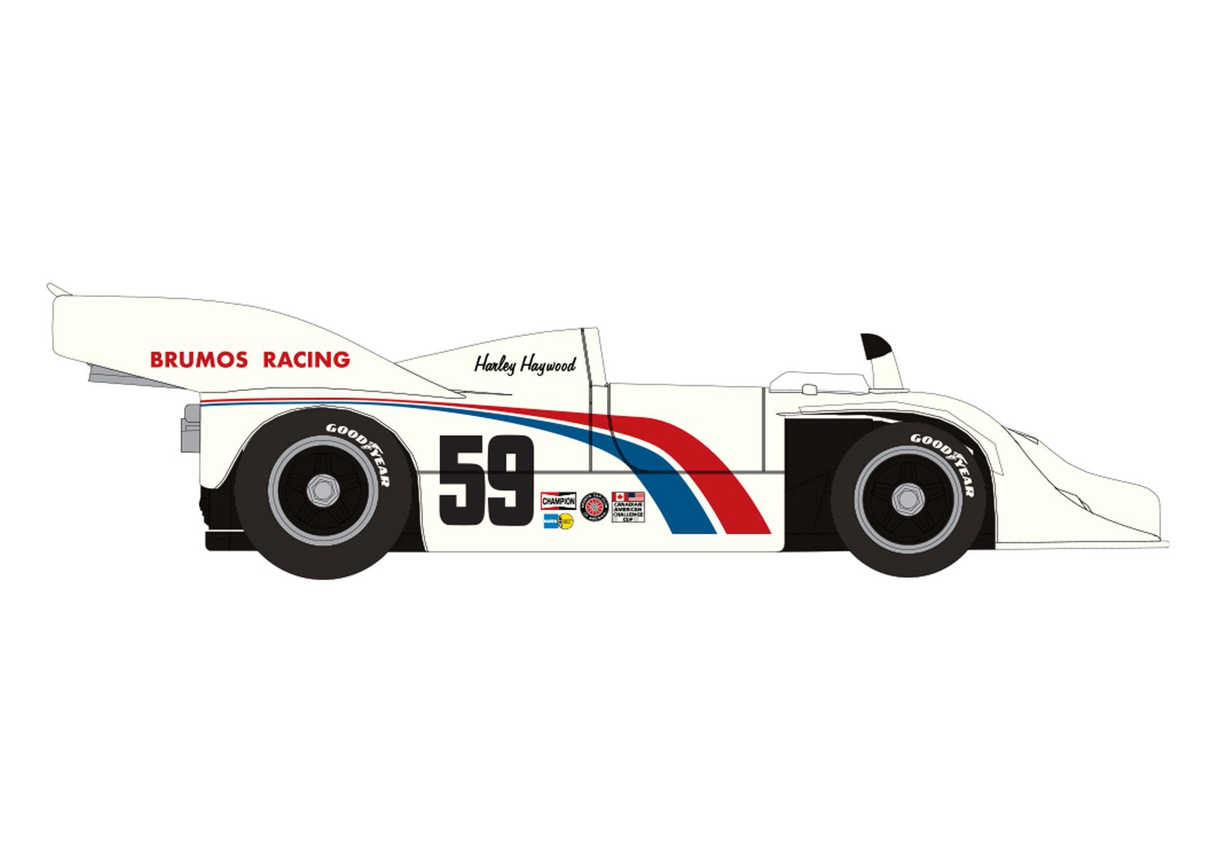 Brekina 16033 - Porsche 917/10 '59-Brumos'