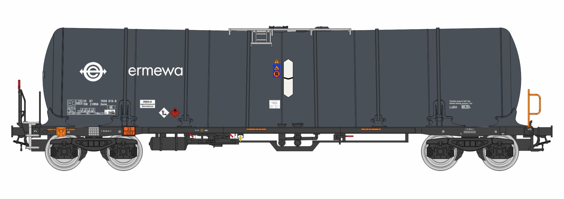 igra 96110045 - Kesselwagen Zacns 98, Ermewa, Ep.VI