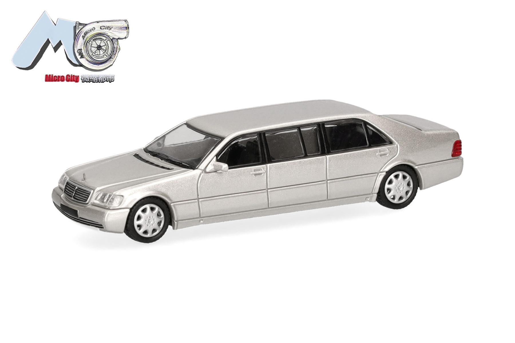 Herpa 87MC000116 - MicroCity: Mercedes-Benz S600 Pullmann, champagner
